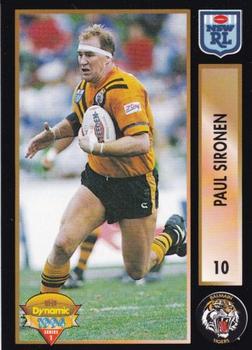 1994 Dynamic Rugby League Series 1 #10 Paul Sironen Front
